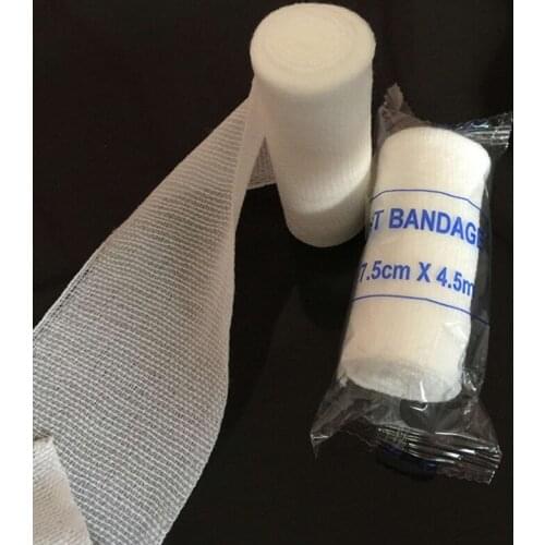 Elastic Bandage First Aid Kit Gauze Roll Wound Dressing Nursing Emergency Care Bandage Outdoor Sports Sprain Treatment