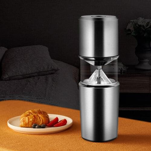 New 304 Stainless Steel Electric Coffee Grinder Small USB Rechargeable Grain Coffee Bean Grinder
