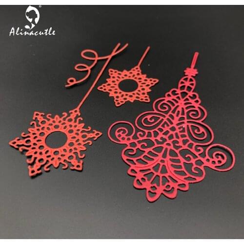 Metal Cut Dies 3pc Vintage Snowflake Pendant Scrapbooking Paper Craft Handmade Card Album Punch Art Cutter Aliancutle 20102320