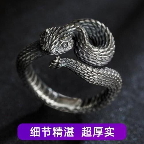 2020-7 New Rings For Men Retro Ring Punk Hip hop Ring Band Rings Brand Fashion Jewelry Male Women snake