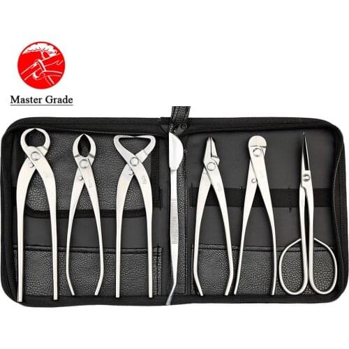 Masters Grade 7 PCS Bonsai tool set JTTK-07B From TianBonsai