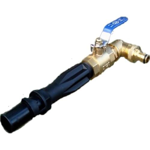 Turf Horticulture 90 Degree Nozzle with Ball Valve Switch Nozzle Adjustable Nozzle Cooling and Humidifying Water Gun Nozzle