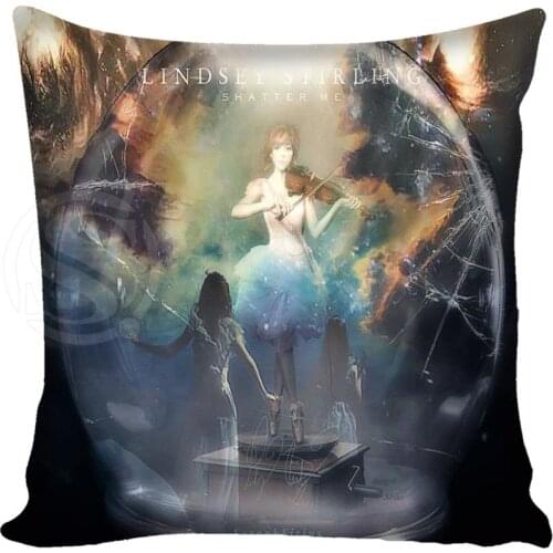 Custom Pillowcase Cover Shatter Me Lindsey Stirling square zipper Pillow Cover Print Your Pictures 20x20cm,35x35cm(one side)