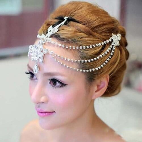 Rhinestone Wedding Bridal Jewelry frontlet headdress flower head flower boutique wedding supplies wedding accessories