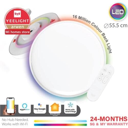 Yeelight Arwen light ceiling C Smart LED Ceiling colorful Light Adjustable Brightness Work With OK google Amazon alexa Yandex