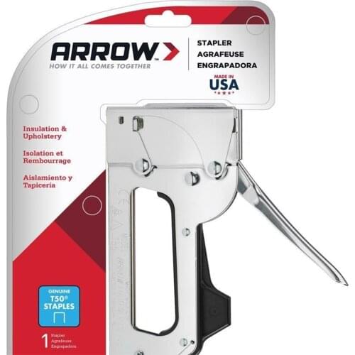 Arrow T55C 6-14mm Professional Mechanical Stapler Gun + 1250 Pcs Staples