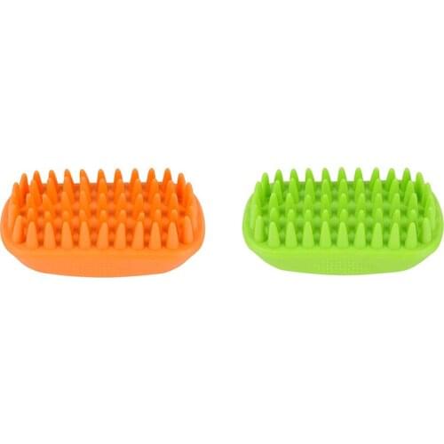 Practical Pet Bath Brush Massage Grooming Comb for Long & Short Hair Dogs Cats