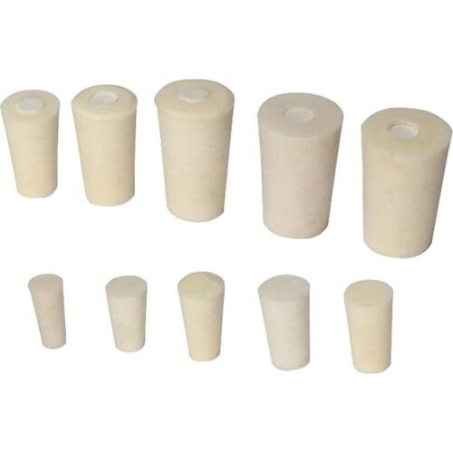 Upper x Down Dia 9x13mm 11x15mm 12x17mm 13x18mm 15x19mm 19x25mm 24x30mm 27x32mm Silicone Test Tube Stopper With Sand Core