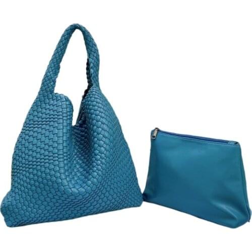 Bag For Women Large Capacity Woven Tote Bag Women New Korean Top Quality Luxury Brand Soft Purse And Handbag Ladies Casual Bag