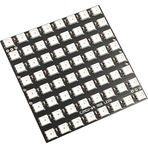 WS2812 5050 RGB LED Lamp Panel Module 5V 64-Bit Rainbow LED For NEW