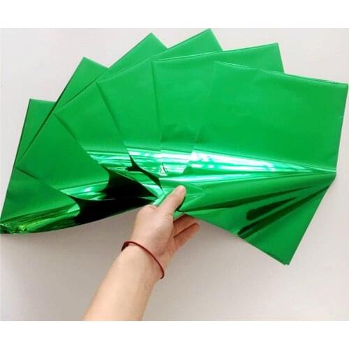 Myfoils green color craft paper foil for toner reactive by laser printer minc foil laminator for paper/sticker/label/cards