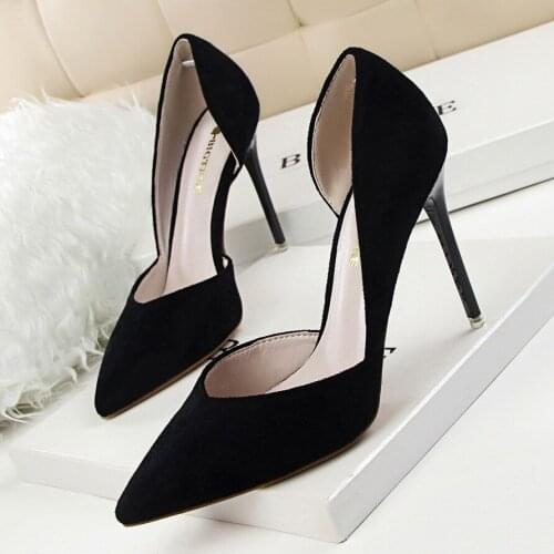 2021 New Spring Summer Women Pumps Shallow Hollow High Heels with 10cm Women Shoes Party Wedding Stiletto Wedding Shoes