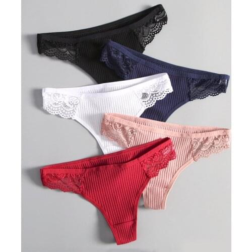Women Briefs Sexy Lingerie Pants Intimate Ladies Letter Pink Womens Cotton G-String Thong Panties String Underwear