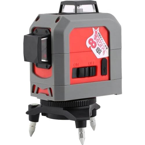 360 3D laser measuring instrument tripod automatic leveling support device Red line rotor of woodworking suspension line