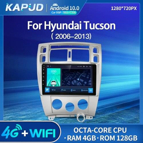Kapud Android 10.0 Auto Radio 10" Car Multimedia Player Stereo For Hyundai Tucson 2006-2013 GPS DSP Navigation