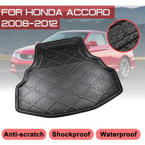Car Floor Mat Carpet For Honda Accord 2008 2009 2010 2011 2012 Rear Trunk Anti-mud Cover