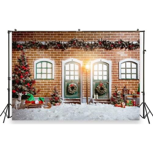 HUAYI Photography Backdrops Christmas Photo Background Christmas Xmas Family Party Decor Banner Studio Photobooth BackdropXT7304