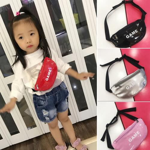 Children Baby Girl Waist Packs Kid Fanny Bag Fashion Solid Color Chest Bag Fanny Chest Bags Boys Girls Baby Money Belt Bag
