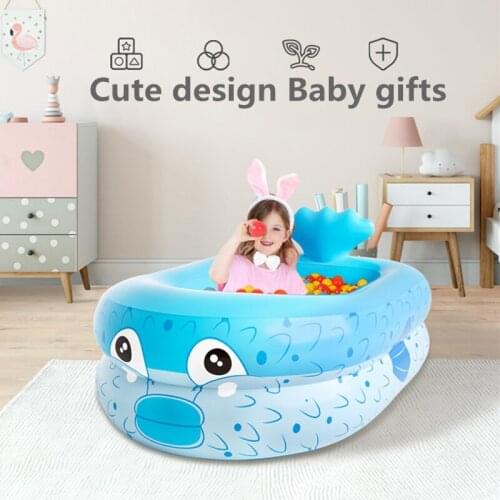 Outdoor childrens inflatable swimming pool baby play ball pools Removable Framed pool for family Cute whale shape