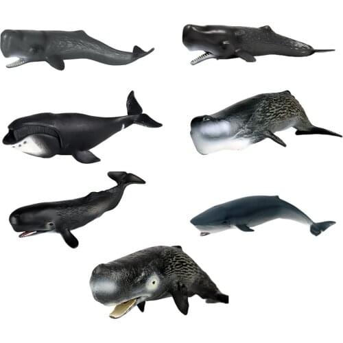Sea Monster Whale Figures Miniature Animals Sea Life Marine Educational Toys Role Play Decorative Collection Gifts Ages 3-8