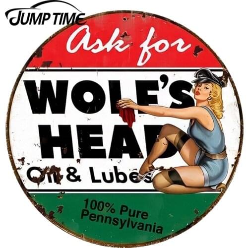 JumpTime 13cm x 13cm Super Sexy McDonald Pin up Girl Signs Car Stickers Vinyl Car Decal Window Bumper Wiper Tailgate Styling