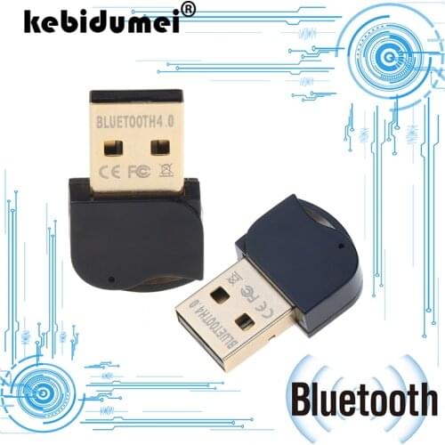 Kebidumei 2019 Mini USB Bluetooth 4.0 Adapter Dongle Wireless Headset Speaker Free driver music Adapter for Computer TV Phone