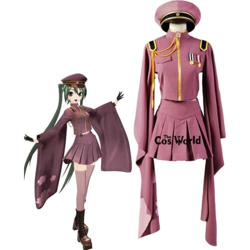 Vocaloid Senbonzakura Miku Kimono Uniform Outfit Anime Customize Cosplay Costumes