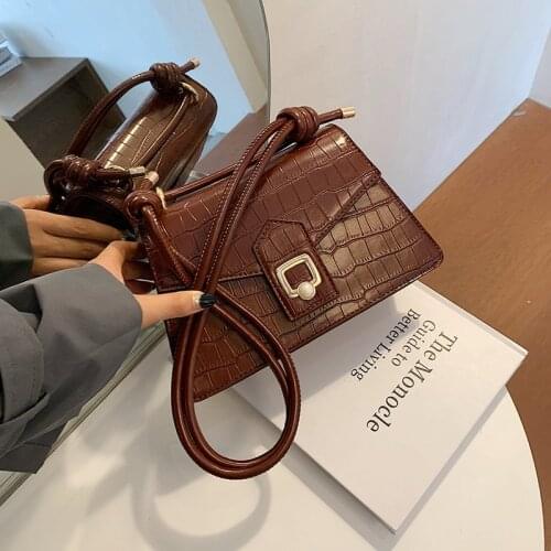 High Quality Women Leather Handbags New Vintage Pearl Flap Bags Ladies Sac A Main Retro Crossbody Bags for Women Shoulder Bag