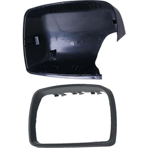 Car Passenger Side Mirror Cover Cap & Trim Ring Fit for BMW E53 X5 2000-2006 3.0i 4.0 E53 02-03 51168256322, 51168254904