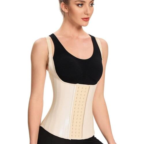 Latex Vest Shaper Body Shapewear Women Waist Trainer Corset Abdomen Reduction Girdles Colombian Fajas Belly Sheath Slimming Belt