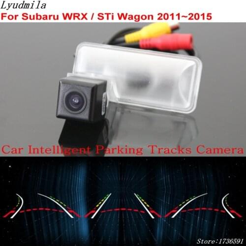 Lyudmila Car Intelligent Parking Tracks Camera FOR Subaru WRX / STi Wagon 2011~2015 Car Back up Reverse Rear View Camera