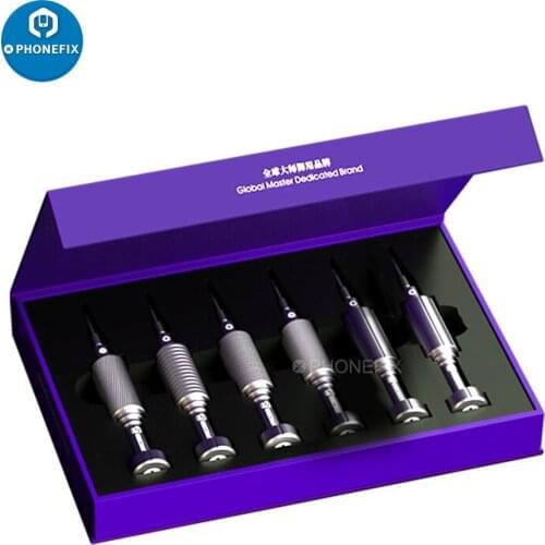 Mechanic 6 IN 1 ishell 3D Precision Screwdriver Set Steel Gun Series Phillips Y 0.6 Torx Screwdriver Mobile Phone Repair Tool