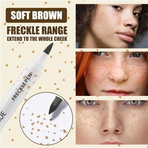 Natural Freckle Pen Easy to Dot Spot Makeup Long-lasting Waterproof Not Fading Dark Brown Freckle Pen Face Cosmetic Beauty TSLM2
