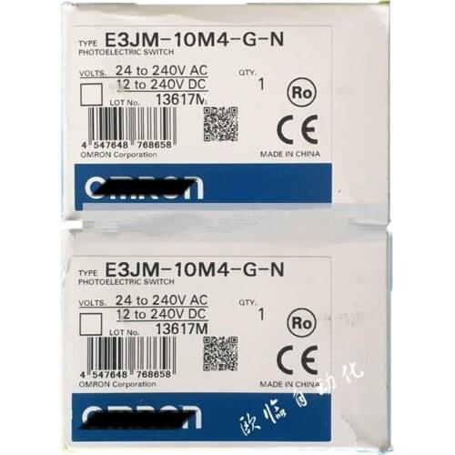 New Original E3JM-10M4-G-N 24-240VAC 12-240VDC Photoelectric Switch Photoelectric Sensor