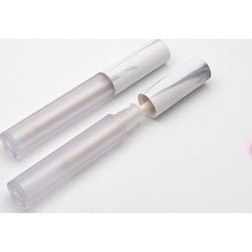 Wholesale 4.5ml Marble Empty Lip Container Round Frosted Bottle Lip Balm/Gloss Tubes with Marbling Lid Lipstick Cosmetic Tube