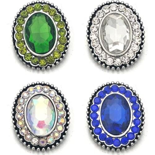 Wholesale w445 Flower 3D 18mm 20mm Metal Snap Button For Bracelet Necklace Interchangeable Jewelry Women Accessorie Findings