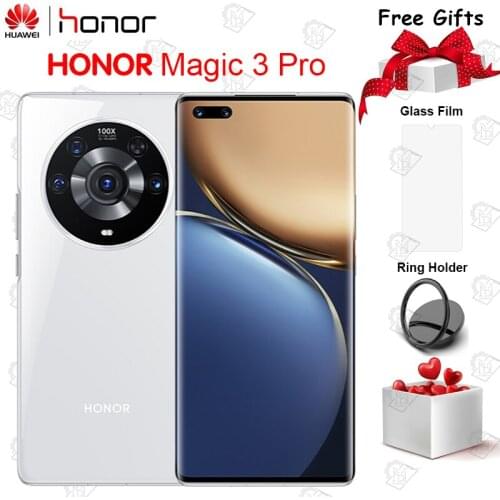 Original Honor Magic 3 Pro 5G Mobile Phone 6.76" 120Hz OLED Flexibl Curved Screen Snapdragon 888Plus 66W SuperCharge Smartphone