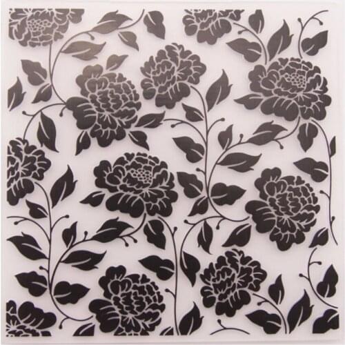 Plastic Embossing Folder Stencils Template Molds DIY Scrapbooking Paper Photo Album Card Decoration Flower-S001