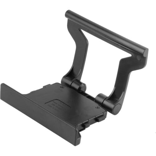 Durable Use Black Plastic TV Clip Clamp Mount Mounting Stand Holder Suitable for Microsoft Xbox 360 Kinect Sensor