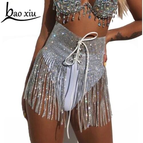 Luxury Shiny full Rhinestone Crystal Wedding Belt Bridal female Silver long fringe tassel women Bling Belt Straps Accessories