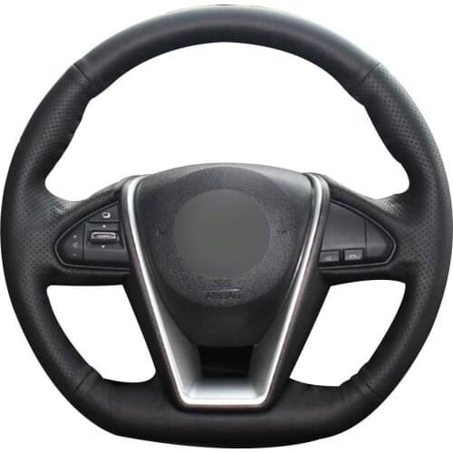 DIY Personalized Super Soft Black Synthetic Leather Car Steering Wheel Cover for Nissan Lannia 2015 Maxima 2016
