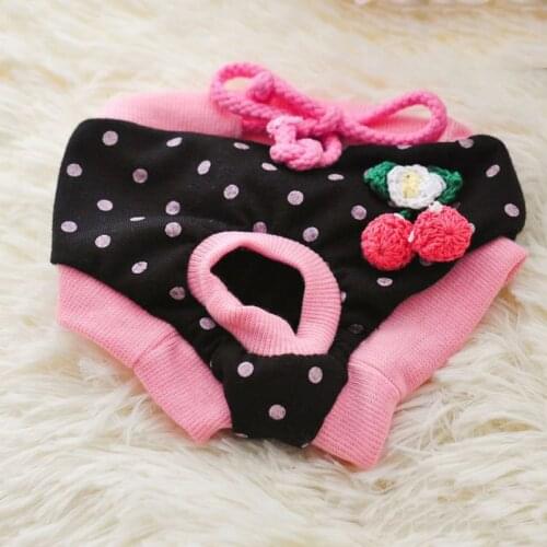 Dog Pants Cotton Female Pet Dogs Physiological Menstrual Hygiene Pants Estrus Small Pet Puppy Cat Clothes Panties Free Shipping