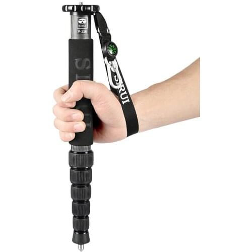 Sirui P-326 P326 Monopod Professional Carbon Fiber Portable Monopod 6 Section
