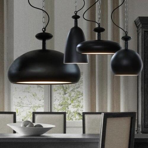 Modern pendant lights retro Nordic Light hanging iron Loft lamp led for kitchen dining room lampara industria Fixture Lighting