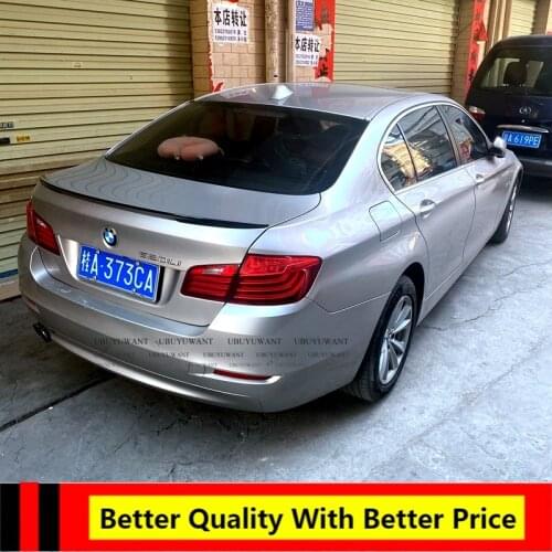 For BMW F10 F18 Spoiler ABS Material Car Rear Wing Primer Color Rear Spoiler for BMW M5 520i 528i 535i 530i 525i F10 F18 Spoiler