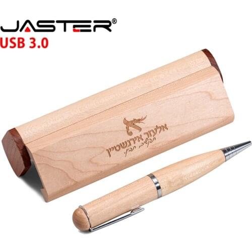 JASTER USB Flash Drive 8GB 16gb pendrive Wood creative pen drive gift customized free shipping usb3.0