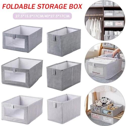 1Pcs Foldable Underwear Storage Box Household Non-Woven Clothing Storage Box Wardrobe Finishing Bins Clothing Shirt Storage Box