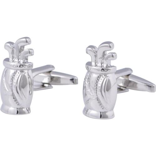 Golf Barrel Cufflinks French Shirt Cuff Buttons Mens Suit Casual Style Jewelry Trendy Novelty Cufflink