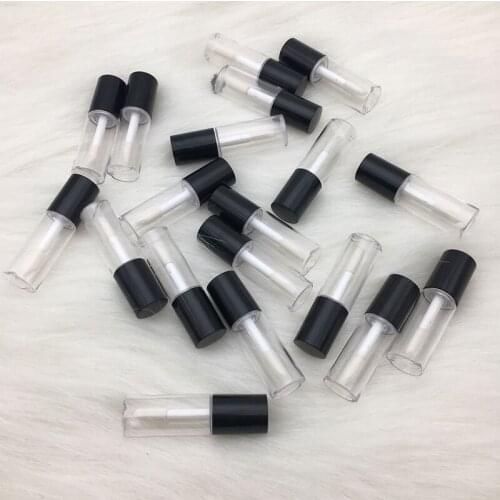 0.8ML Mini Cosmetic Empty Eyelashes Lip Gloss Tube Eyeliner Vials Bottle Makeup Organzier Container With Brush Plugs
