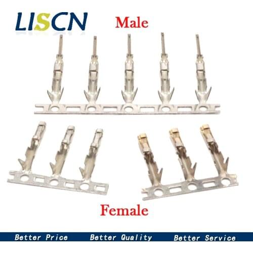 100pcs Male/Female Pitch 2.54mm Single Row Dupont Reed Dupont Jumper Wire Cable Pin Connector Terminal